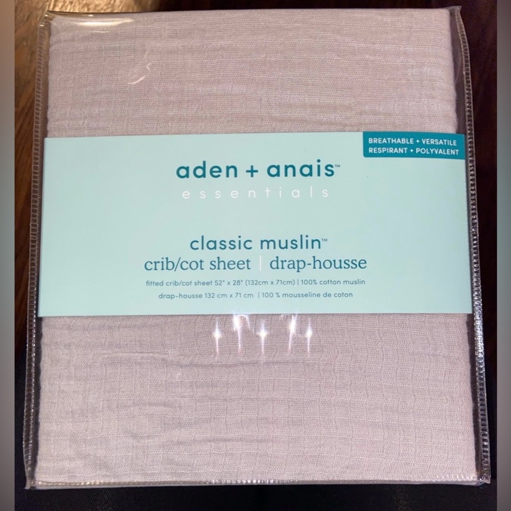 Aden + Anais Cream Bedding Sheet